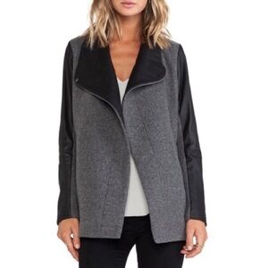 Theory Naomo Virgin Wool-Blend​ Jacket in Charcoal Light Heather P/TP